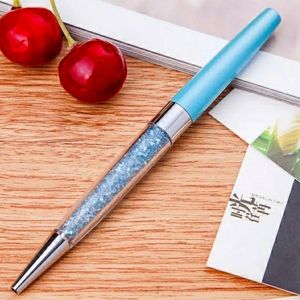 Crystalline Ballpoint Ink Pen Aquamarine Blue